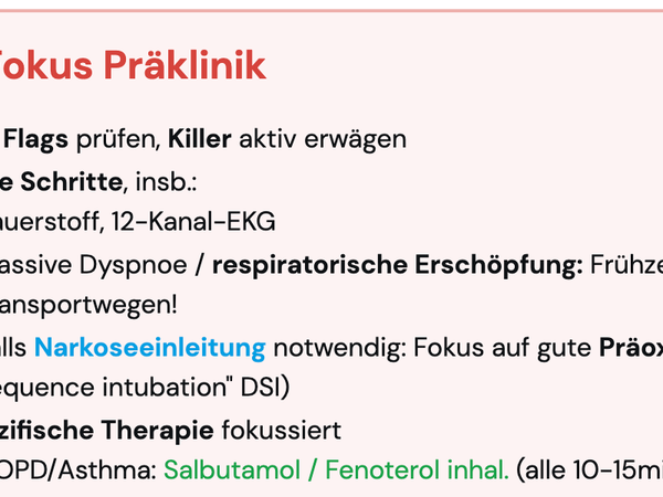 Fokus Präklinik!