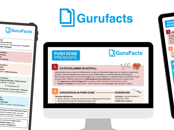 Neue GuruFacts: Hypertensiver Notfall und Flowchart GI-Blutung