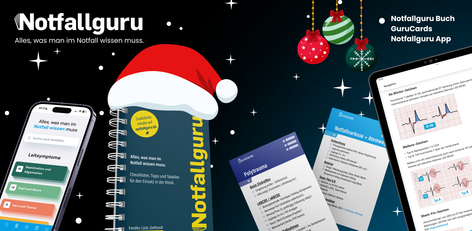 Weihnachtsgeschenke, die ankommen: “Notfallguru” und “Gurucards”